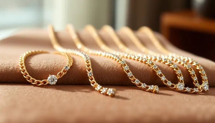 14k classic tennis chains